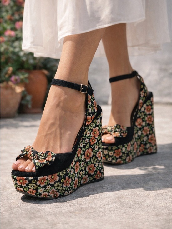 Shoes - Shelley’s London Iris Platform Floral Wedge 🌸 Size 37UK. Size 7US